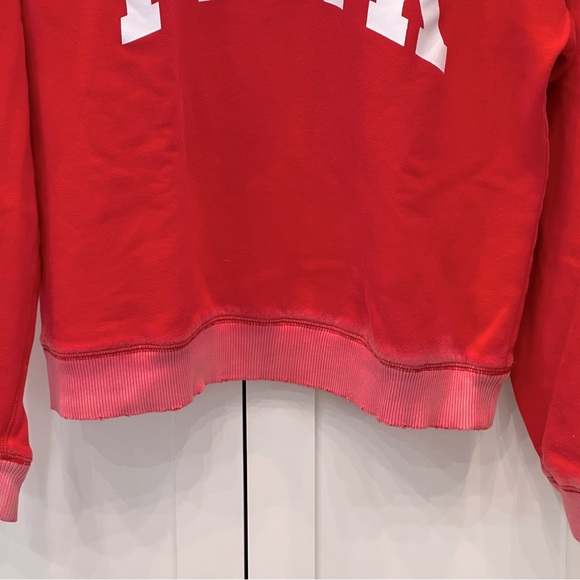 PINK Victoria’s Secret Red Varsity Crewneck Sweatshirt - Picture 8 of 10